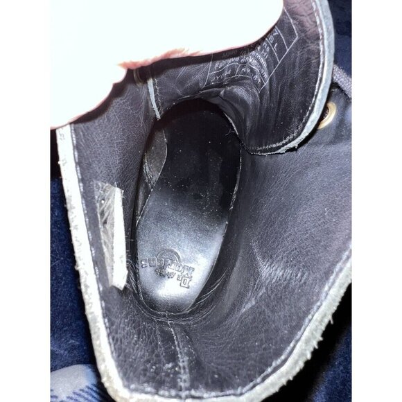 DR MARTENS Shriver Hi Black Burnished Wyoming Leather Boots Women 7 US - Picture 12 of 14